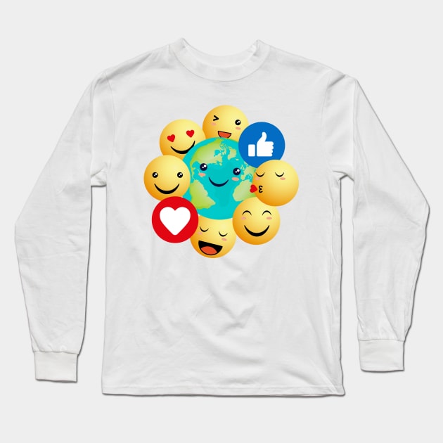 Love your planet Long Sleeve T-Shirt by grafart